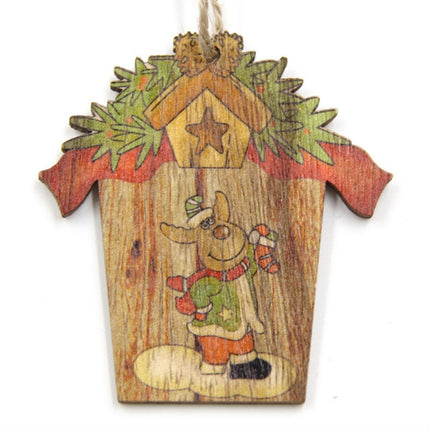 Christmas Wooden Creative House Accessories Scene Decoration(Deer)-garmade.com