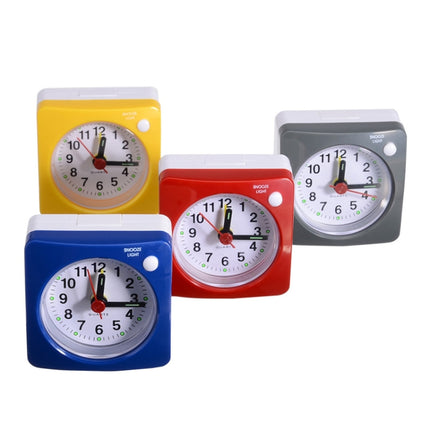 Travel Small Alarm Clock Bedside Mute Alarm Clock with Light & Snooze Function(Red)-garmade.com