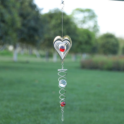 Foldable Metal Sheets Iron Wire Wind Chimes Home Garden Decoration(W011)-garmade.com
