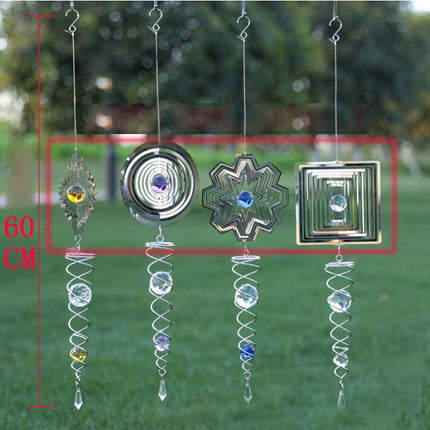 Foldable Metal Sheets Iron Wire Wind Chimes Home Garden Decoration(W011)-garmade.com