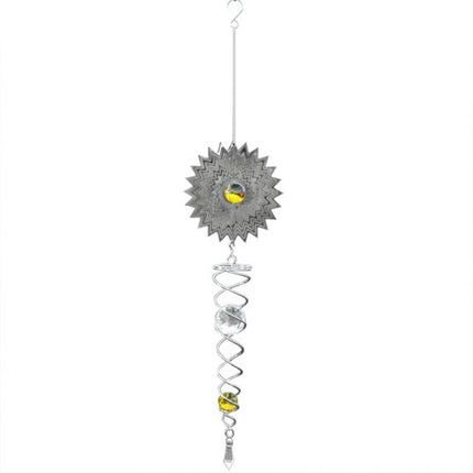 Foldable Metal Sheets Iron Wire Wind Chimes Home Garden Decoration(W012)-garmade.com