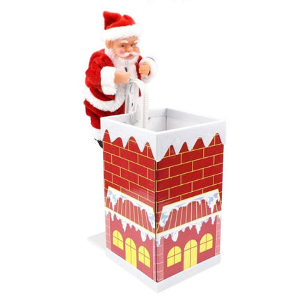 Climbing Wall Climbing Chimney Santa Doll with Music Electric Toy Christmas Gifts-garmade.com