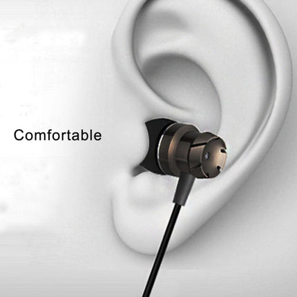 3.5mm Wired Headphones Handsfree Headset In Ear Earphone Earbuds with Mic for Xiaomi Phone MP3 Player Laptop(Black Grey)-garmade.com