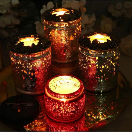Built-in Wrought Iron Polythermal Anti-hanging Wall Scented Candle Zinc Alloy Smart Cover(Flower Section)-garmade.com