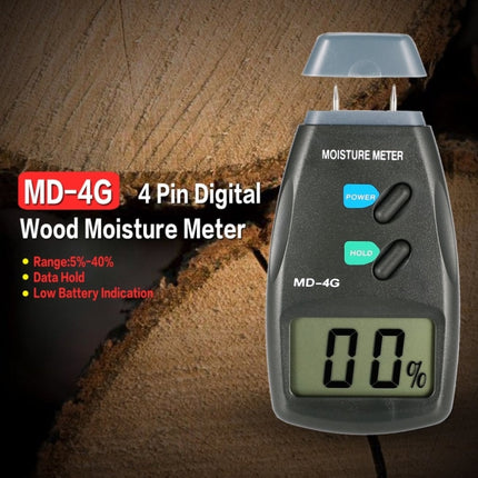 MD-4G 4 Pins Wood Moisture Meter Digital LCD Soil Grain Moisture Meters-garmade.com
