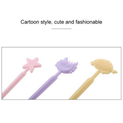 Creative Animal Cartoon Fruit Cake Fork Sign, Random Color Delivery-garmade.com