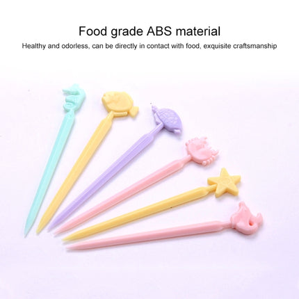 Creative Animal Cartoon Fruit Cake Fork Sign, Random Color Delivery-garmade.com