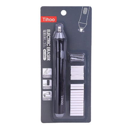 TC8302 Sketch Drawing Automatic Pencil Electric Eraser Art Supplies Student Stationery(Black)-garmade.com