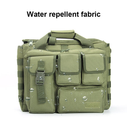 Outdoor Single Shoulder Sports Cycling Waterproof Computer Bag Crossbody Bag(Khaki)-garmade.com