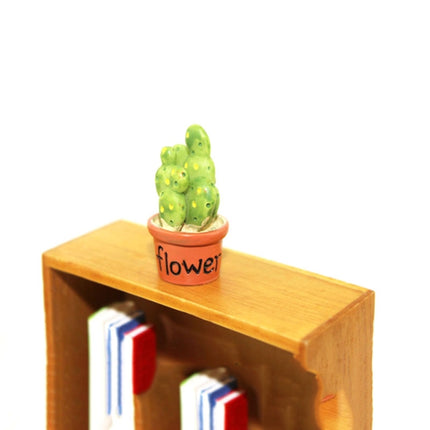 10 PCS Mini Cute Potted Artificial Plant Flower Miniature Doll House Decoration Accessories(Flower)-garmade.com