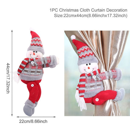 Home Decor Christmas Cartoon Doll Curtain Buckle(Snowman)-garmade.com