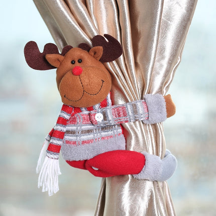 Home Decor Christmas Cartoon Doll Curtain Buckle(Elk)-garmade.com