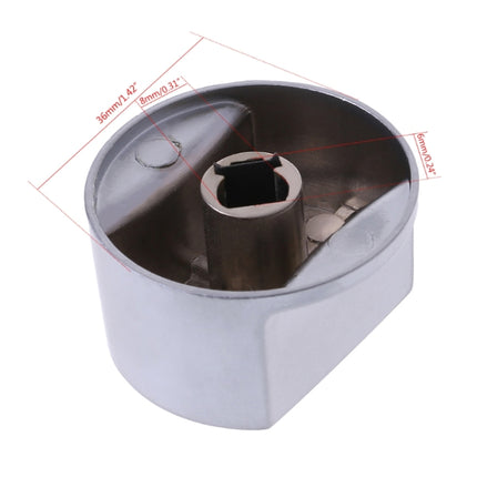 Gas Stove Knob Switch Metal Button Lighter Handle Gas Stove Accessories(8mm 45 Degrees)-garmade.com