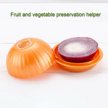 Creative Kitchen Refrigerator Vegetable Fruits Crisper Containers Plastic Fresh Storage Box(Onion)-garmade.com