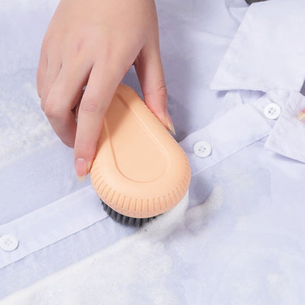 Plastic Soft Bristle Washing Brush Cleaning Brush(Gray)-garmade.com