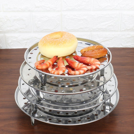 Multifunctional Waterproof Shelf Steaming Tray Stainless Steel Steaming Grid Cage Steaming Sheet Steaming Rack, Color:26cm-garmade.com