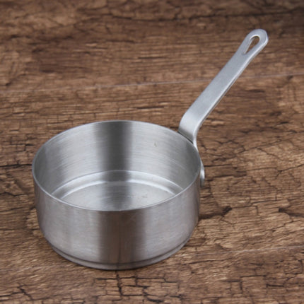 Stainless Steel Sauce Handle Mini Pot Seasoning Tools, Size:L(Silver)-garmade.com