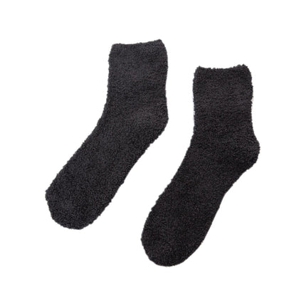 3 Pairs Winter Warm Comfortable Cashmere Socks for Men and Women(Black)-garmade.com