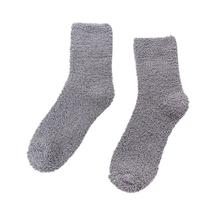 3 Pairs Winter Warm Comfortable Cashmere Socks for Men and Women(Iron Gray)-garmade.com