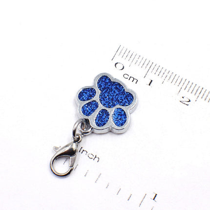 10 PCS Enamel Cat Dog Bear Paw Prints Key Chain Jewelry Making-garmade.com