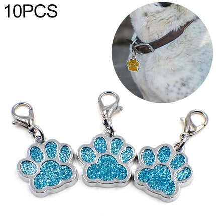 10 PCS Enamel Cat Dog Bear Paw Prints Key Chain Jewelry Making-garmade.com