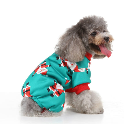 Christmas Pet Clothes Personality Dress Up Pet Clothing, Size:S(SDZ79 Green)-garmade.com