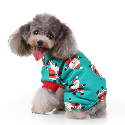 Christmas Pet Clothes Personality Dress Up Pet Clothing, Size:S(SDZ79 Green)-garmade.com