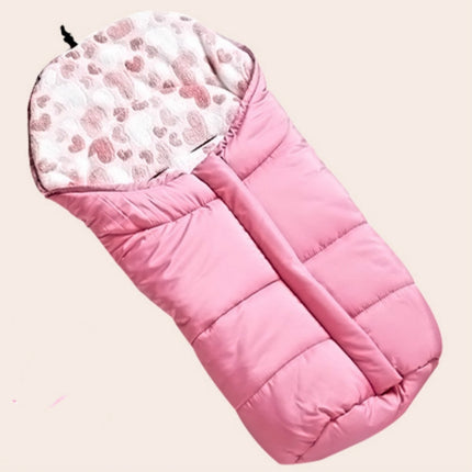 Newborn Baby Stroller Sleeping Bag Infant Go out Swaddle Winter, Size:82x45x38cm(Pink)-garmade.com