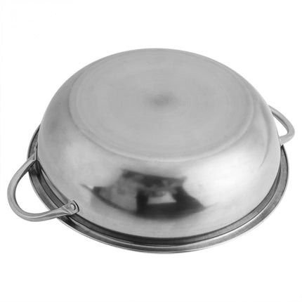 5 PCS Stainless Steel Hot Pot Thick Non-magnetic Clear Soup Pot Double-eared Hot Pot, Size:32cm-garmade.com