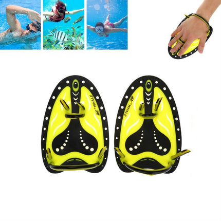 TP200 Two-color Swimming Hand Webbed Swimming Practice Equipment for Beginners, Size:Children S(Yellow)-garmade.com