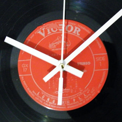 12 Inch Vinyl Record DIY Wall Clock Retro Vintage Record Clock(Blue Numbers)-garmade.com