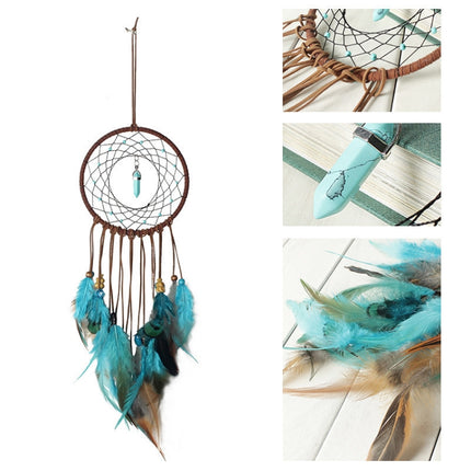 Retro Life Tree Dream Catcher Wall Hanging Decoration, Specification:Finished Product-garmade.com