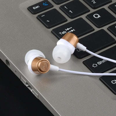 VPB S3 Sport Earphone Wired Super Bass 3.5mm Crack Earphone Earbud with Microphone Hands Free for Samsung MP3(Gold)-garmade.com