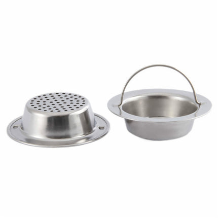 Hand-held Shower Drain Hole Filter Stainless Steel Kitchen Sink Strainer-garmade.com