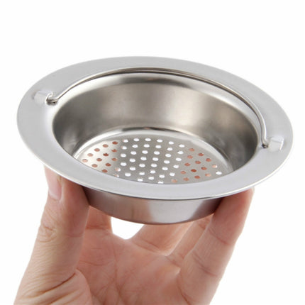 Hand-held Shower Drain Hole Filter Stainless Steel Kitchen Sink Strainer-garmade.com