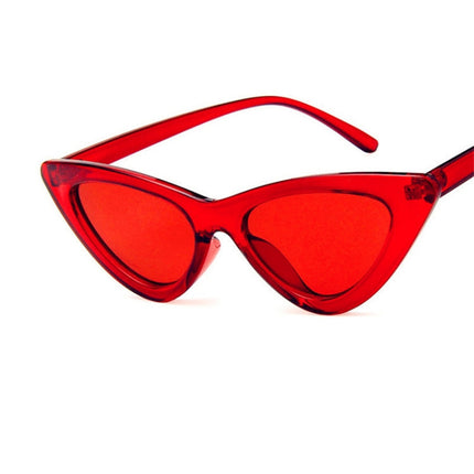 Sexy Ladies Cat Eye Sunglasses Women Vintage Sun Glasses(Red)-garmade.com