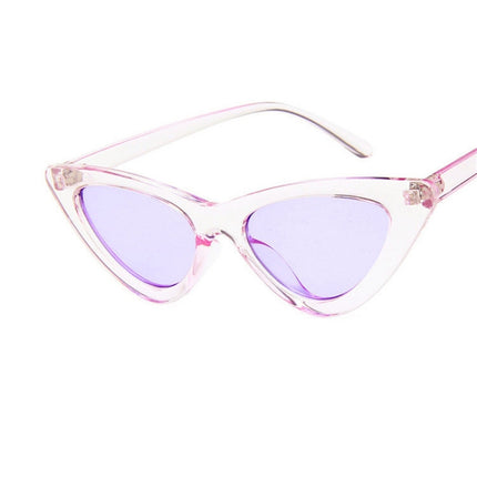 Sexy Ladies Cat Eye Sunglasses Women Vintage Sun Glasses(Purple)-garmade.com