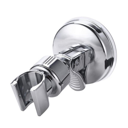 Shower Head Handset Holder Chrome Bathroom Wall Mount Adjustable Suction Bracket(Fully Plated)-garmade.com