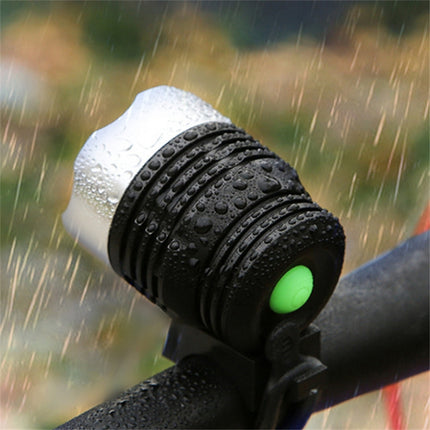 Cycling Q5 LED 3 Modes Front Light Headlamp Headlight Torch Waterproof for Mountain Road Bike(Black Blue)-garmade.com
