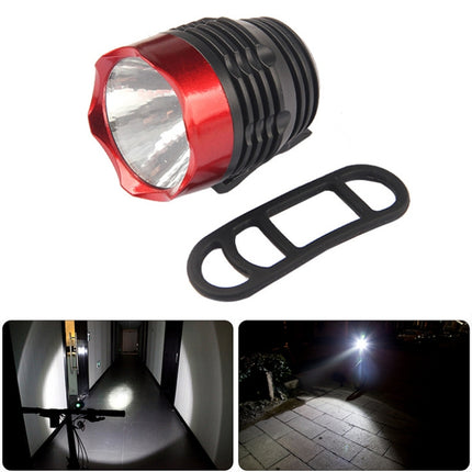 Cycling Q5 LED 3 Modes Front Light Headlamp Headlight Torch Waterproof for Mountain Road Bike(Black Red)-garmade.com