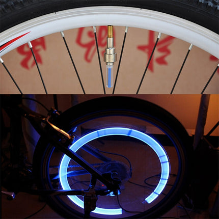 10 PCS LED Bicycle Lights Wheel Tire Valve Caps Bike Accessories Cycling Lantern Spokes Lamp(Green)-garmade.com