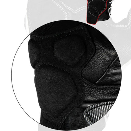 MOGE Motorcycle Gloves Breathable Riding Protective Equipment Anti-fall Gloves, Size:L(White)-garmade.com