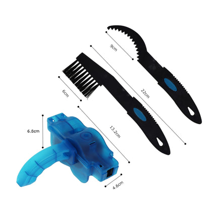 Cycling Bike Bicycle Chain Wheel Wash Cleaner Tool Cleaning Brushes Scrubber Set Clean Repair tools-garmade.com