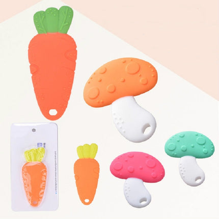 Baby Silicone Teether Children Teeth Molars Baby Products(Red Carrot)-garmade.com