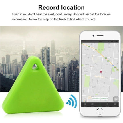 Pet Child Wallet Alarm Key Finder Mini Tag Smart Tracker Bluetooth GPS Locator Alarm Auto Car Pets Kids Motorcycle Trackers(White)-garmade.com