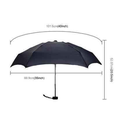 Mini Capsule Pocket Umbrella Windproof Foldable Travel Compact Umbrella(Black)-garmade.com