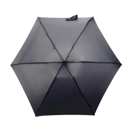 Mini Capsule Pocket Umbrella Windproof Foldable Travel Compact Umbrella(Black)-garmade.com