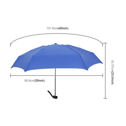 Mini Capsule Pocket Umbrella Windproof Foldable Travel Compact Umbrella(Blue)-garmade.com