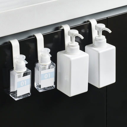 8 PCS/Set Creative Bottle Auxiliary Hook Kitchen Bathroom Hook Shower Gel Hook(White)-garmade.com