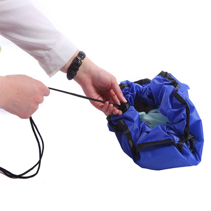 Portable Kids Toy Storage Bag Fashion Practical Drawstring Pouch, Size:100cm(Blue)-garmade.com